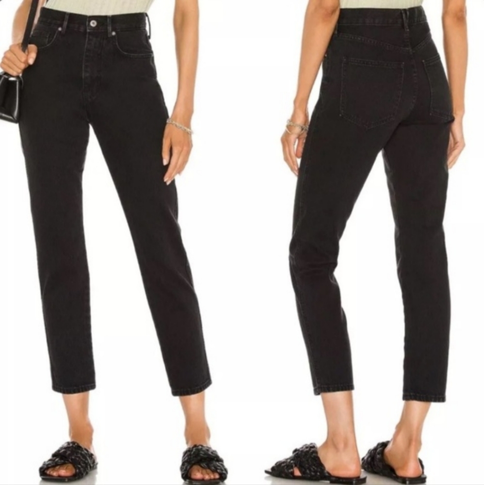 NWT We the Free Stove Pipe Tapered Leg Jeans Sz 27 Black